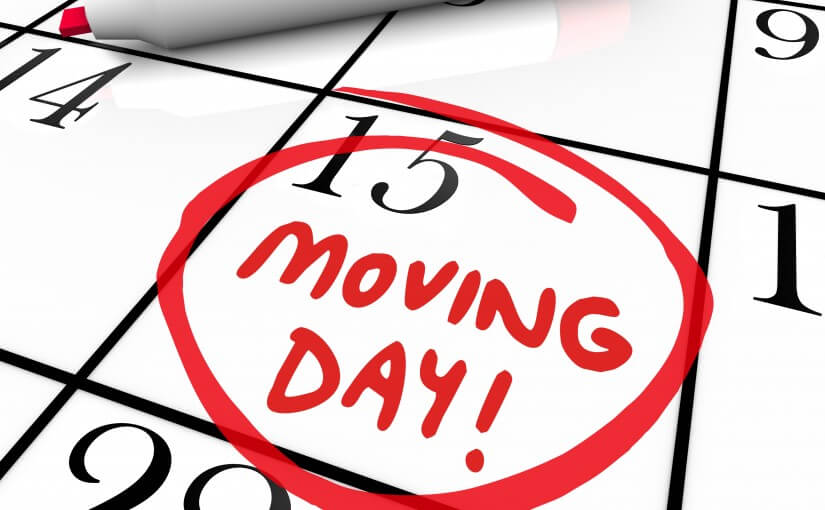 moving day on calendar